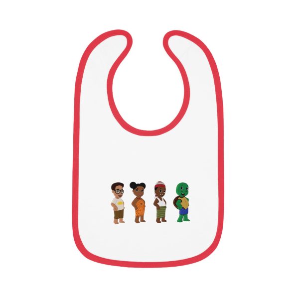 Baby Bib, Mmuta Di uto Baby Contrast Trim Jersey Bib - African Baby Shower Gift, Nigerian Baby Clothing, Infant Feeding Bib, Unisex Baby - Image 10