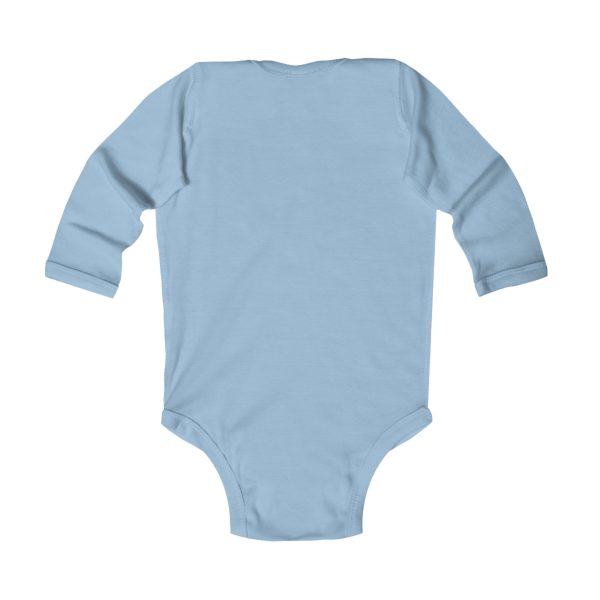 "Unu Dum" Grumpy Tortoise Infant Long Sleeve Bodysuit - Image 8