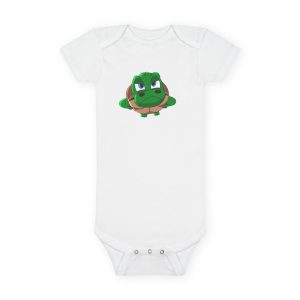 "Unu Dum" Grumpy Tortoise Baby Short Sleeve Onesie®