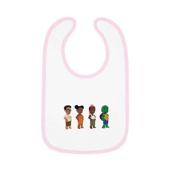 Baby Bib, Mmuta Di uto Baby Contrast Trim Jersey Bib - African Baby Shower Gift, Nigerian Baby Clothing, Infant Feeding Bib, Unisex Baby - Image 7