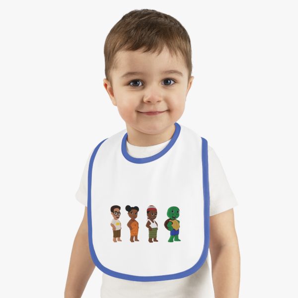 Baby Bib, Mmuta Di uto Baby Contrast Trim Jersey Bib - African Baby Shower Gift, Nigerian Baby Clothing, Infant Feeding Bib, Unisex Baby - Image 14