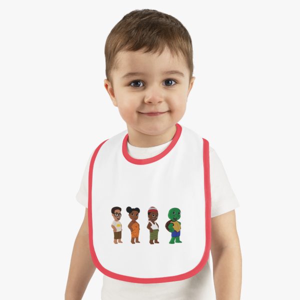 Baby Bib, Mmuta Di uto Baby Contrast Trim Jersey Bib - African Baby Shower Gift, Nigerian Baby Clothing, Infant Feeding Bib, Unisex Baby - Image 11