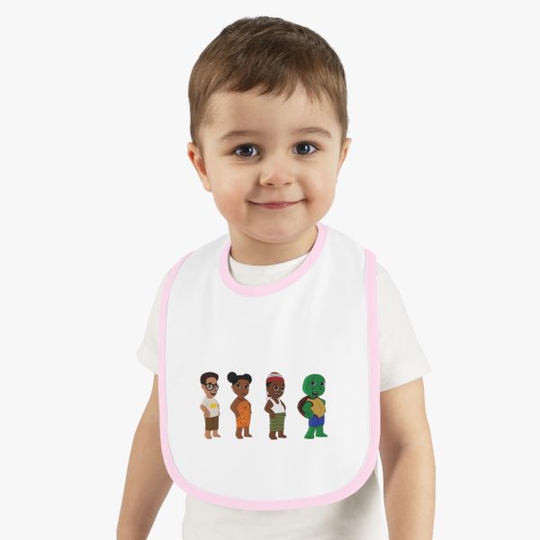 Baby Bib, Mmuta Di uto Baby Contrast Trim Jersey Bib - African Baby Shower Gift, Nigerian Baby Clothing, Infant Feeding Bib, Unisex Baby - Image 8