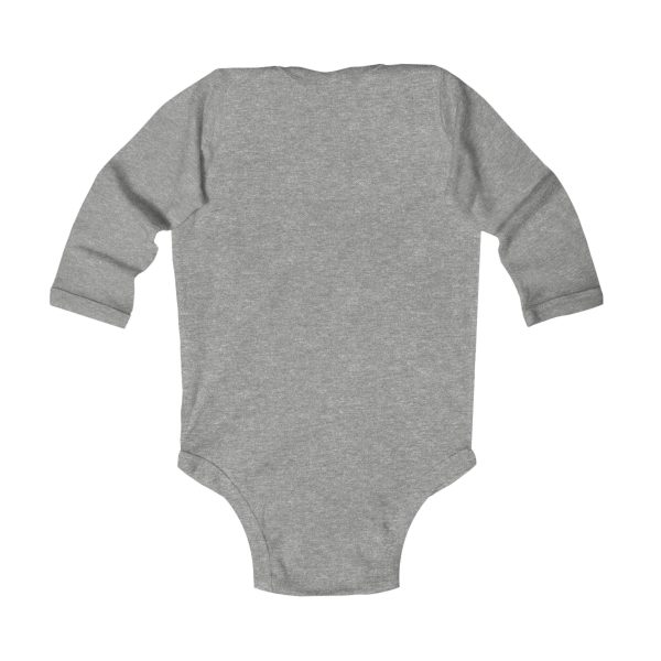 "Unu Dum" Grumpy Tortoise Infant Long Sleeve Bodysuit - Image 4