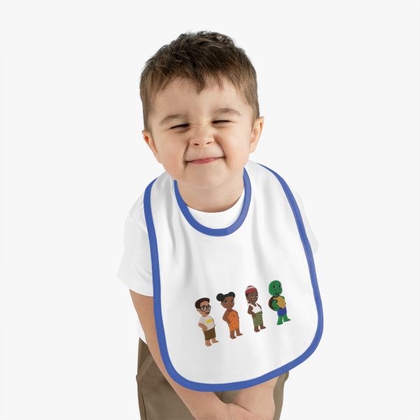 Baby Bib, Mmuta Di uto Baby Contrast Trim Jersey Bib - African Baby Shower Gift, Nigerian Baby Clothing, Infant Feeding Bib, Unisex Baby - Image 15